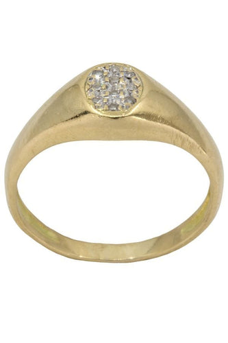 Bague 57 CHEVALIÈRE PAVAGE DIAMANTS 58 Facettes 053041