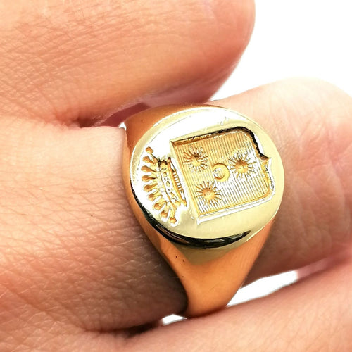 Chevalière armoriée