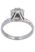 Bague 50 SOLITAIRE MODERNE DIAMANT 0.11 CARAT 58 Facettes 055911