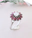 Ring 54.5 Old Ruby Diamond Ring 0,50 ct White Gold 58 Facettes AA 1523