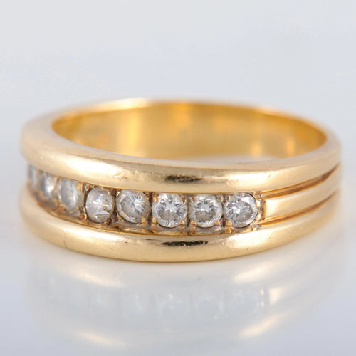 Bague 59 Bague Bandeau Diamants 58 Facettes JE441