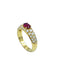 BOUCHERON ring. Ruby and diamond ring 58 Facettes