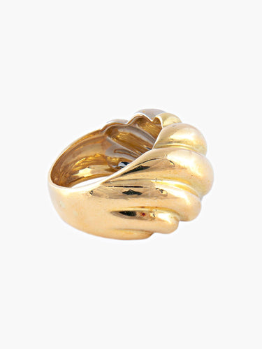 Bague Bague Dôme 2 Ors 58 Facettes