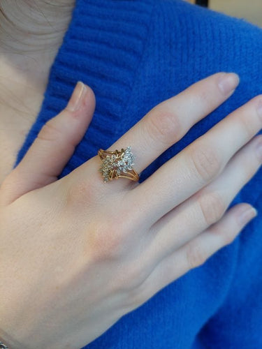 Bague 62 BAGUE MODERNE DIAMANTS 58 Facettes 080341