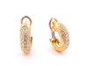 Creole earrings in yellow gold & diamonds 58 Facettes