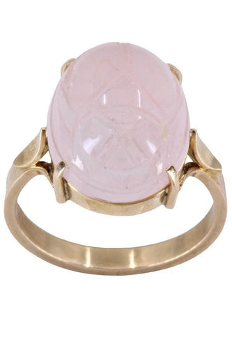 Bague BAGUE SCARABÉ QUARTZ ROSE 58 Facettes 066641