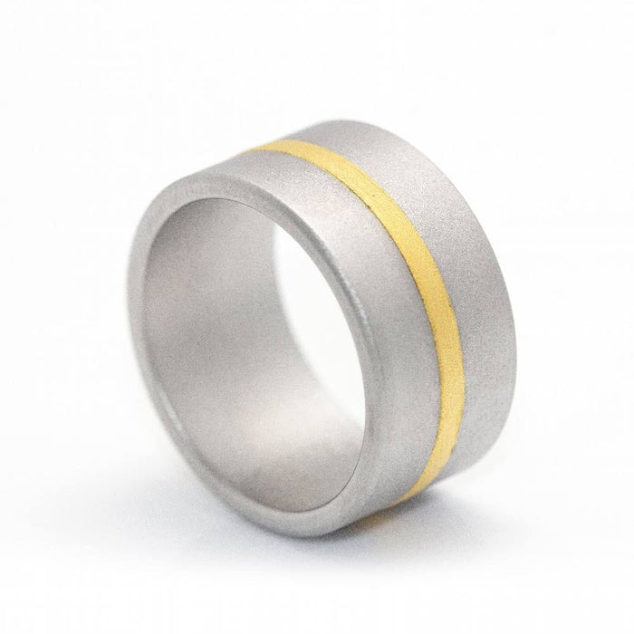 Bague 54 NIESSING - Bague FUSION en Or Jaune et Acier. Tout neuf 58 Facettes D359990JC