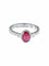 Bague 52 BAGUE RUBIS OR BLANC 58 Facettes 41950017