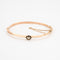 Bracelet Bracelet jonc or rose, diamant 58 Facettes