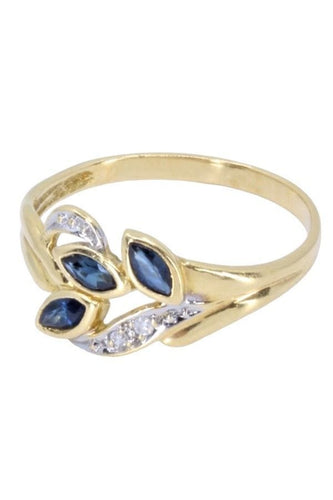 Bague BAGUE MODERNE SAPHIRS ET DIAMANTS 58 Facettes 066151