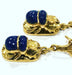 Earrings Earrings in Yellow Gold & lapis lazuli 58 Facettes