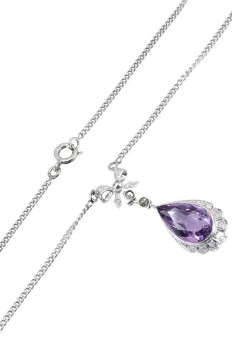 Collier COLLIER AMÉTHYSTE ANCIEN 58 Facettes 044661