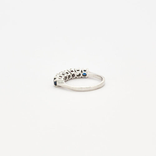 Bague 53 Bague Jarretière Saphirs Diamants Rubis 58 Facettes EL2-132