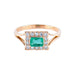 Ring 54 Emerald Diamond Ring 58 Facettes
