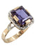 Ring OLD AMETHYST AND DIAMOND RING 58 Facettes 044651