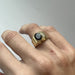 Ring 54 Gold Signet Ring Red Stone Diamond 58 Facettes 20400000532