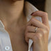 Ring 49 Tiffany & Co - Elsa Peretti Platinum & Diamond Wedding Ring 58 Facettes