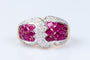 Bague Bague diamant rubis en or massif 18 carats 58 Facettes 41400026-63
