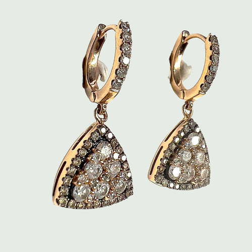 Boucles d'oreilles Boucles d'oreilles Art Déco Diamants 58 Facettes