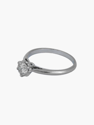 Bague Bague or blanc solitaire diamant 58 Facettes