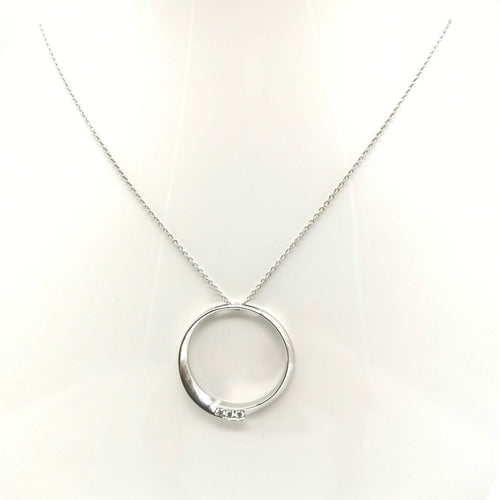 Colliers Collier Pendentif Garel Or blanc Diamants 58 Facettes