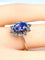 Bague Bague marguerite saphir et diamants 58 Facettes AB156