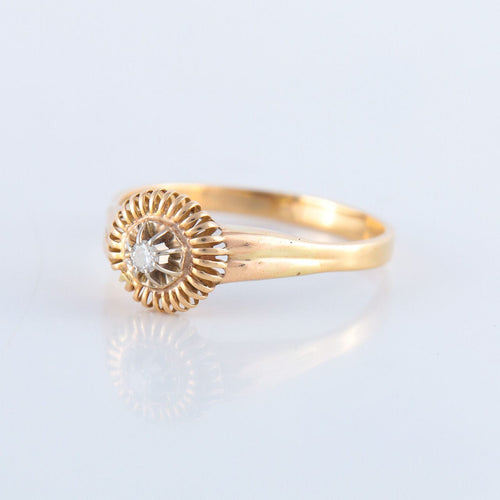 Bague 68 Bague Solitaire Diamant 0.10ct 58 Facettes JE105