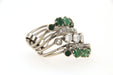 Ring Ring in white gold, diamonds & emeralds 58 Facettes 6433 k