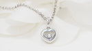 Chopard 37cm necklace - Happy Diamonds heart necklace in white gold and diamond 58 Facettes 32410