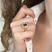 Ring Ring in yellow gold, rubies & diamonds 58 Facettes
