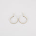 Boucles d'oreilles Créoles en Or blanc &  diamants 58 Facettes