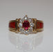 Korloff Ring Ruby Ring Enamel collection 58 Facettes 486