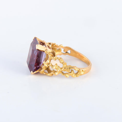 Bague Bague fils d'or Améthyste 58 Facettes