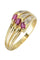 Bague 51 BAGUE MODERNE RUBIS ET DIAMANTS 58 Facettes 048101