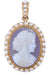 Brooch Pendant brooch, cameo, pearls 58 Facettes 062661