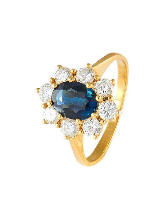 Bague Bague Marguerite Saphir et Diamants 58 Facettes HS19212