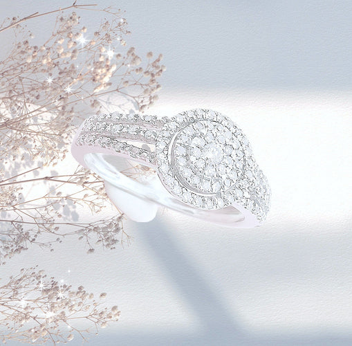 Bague 54.5 Bague Or Diamants 58 Facettes AA 1621