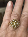 Ring 58 Chardon Ring Yellow Gold Diamonds 58 Facettes 4477 LOT