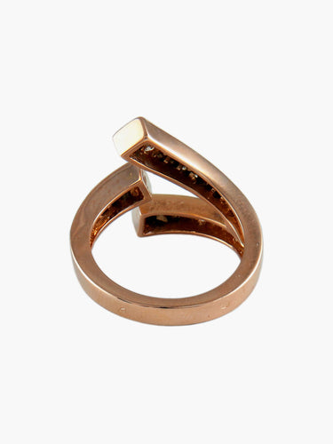 Bague Bague Trio Or rose et Diamants 58 Facettes