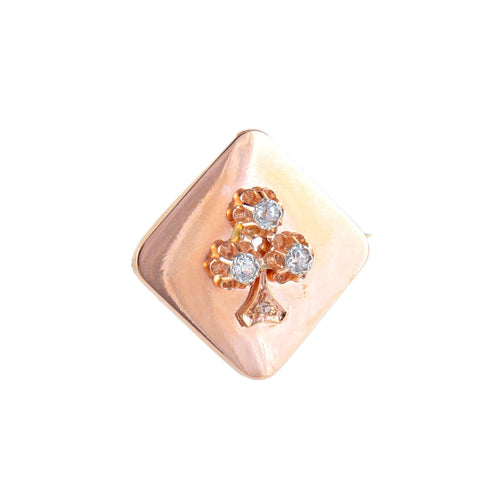 Broche Broche Trèfle 58 Facettes