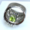 Bague Bague Art Déco Platine diamants et péridot 58 Facettes