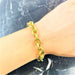 Bracelet Forçat mesh bracelet in yellow gold 58 Facettes 20400000650