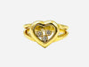 CHOPARD ring. Happy Diamonds ring in yellow gold and diamonds 58 Facettes