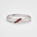 Diamond and ruby ​​bangle bracelet 58 Facettes 2918