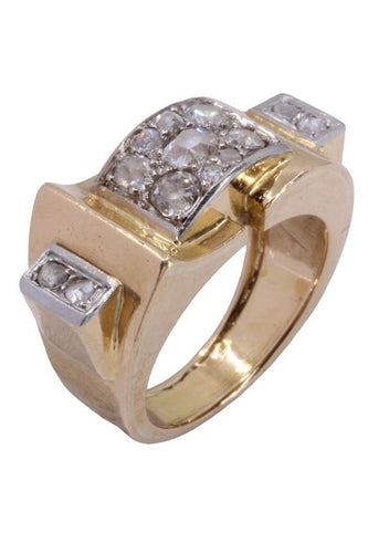 Bague 54 BAGUE TANK DIAMANTS 58 Facettes 074311