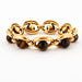 BOUCHERON bracelet - Vintage gold and tiger eye bracelet 58 Facettes
