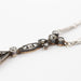 White Gold Silver and Diamonds necklace 58 Facettes