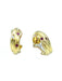 CARTIER earrings. Trinity earrings in yellow gold, sapphires, rubies and diamonds 58 Facettes