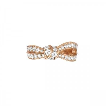 Ring 55 CHAUMET - “Liens” ring Pink gold Diamonds 58 Facettes 083056-055