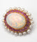 Broche Broche opale rubis perles or jaune 58 Facettes